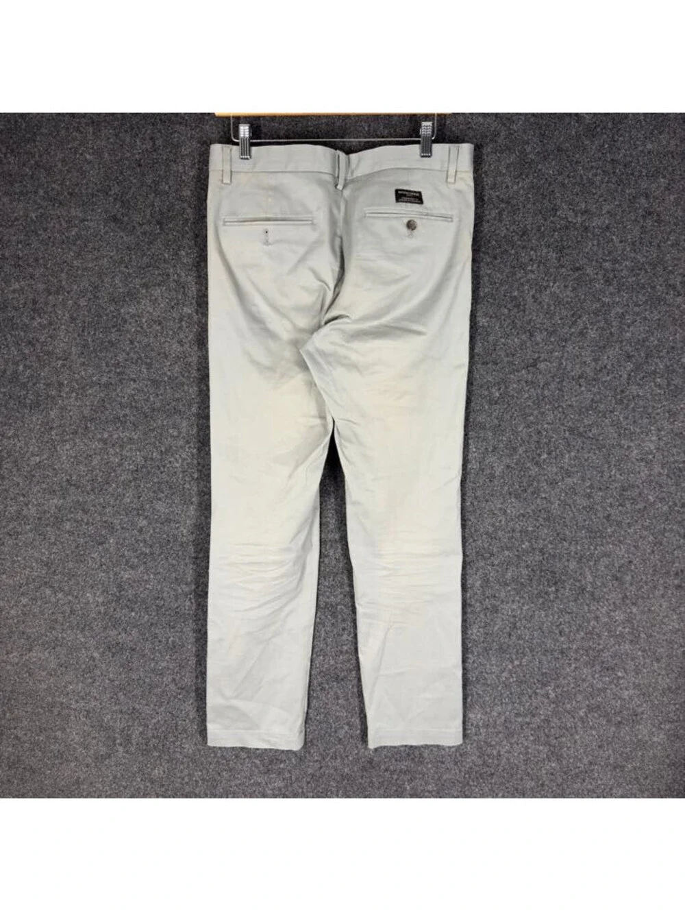 Banana Republic Pants Men 31*32 Gray Aiden Slim Fit Mid Rise Flat Front Cotton